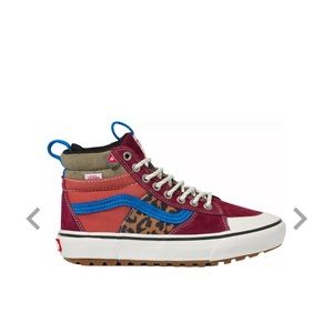 Vans ask-8 MTE-2 womens 8.5, pomegranate/leopard